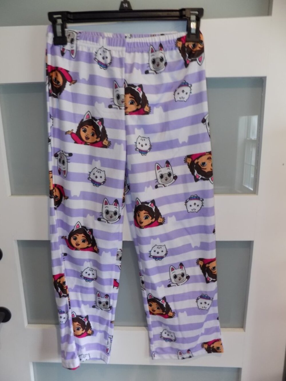 Gabby's Dollhouse Purple/White Striped 2PC Pajama Set Size 10 Girl's NEW - Picture 5 of 5